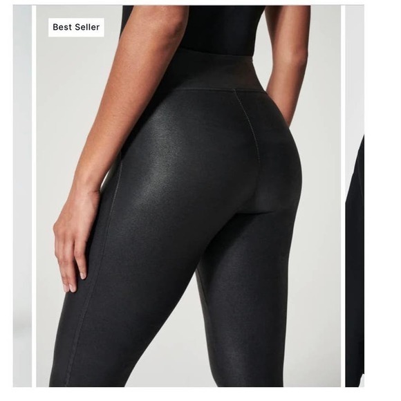 Spanx Faux Leather Leggings Size M‎ - Picture 2 of 12
